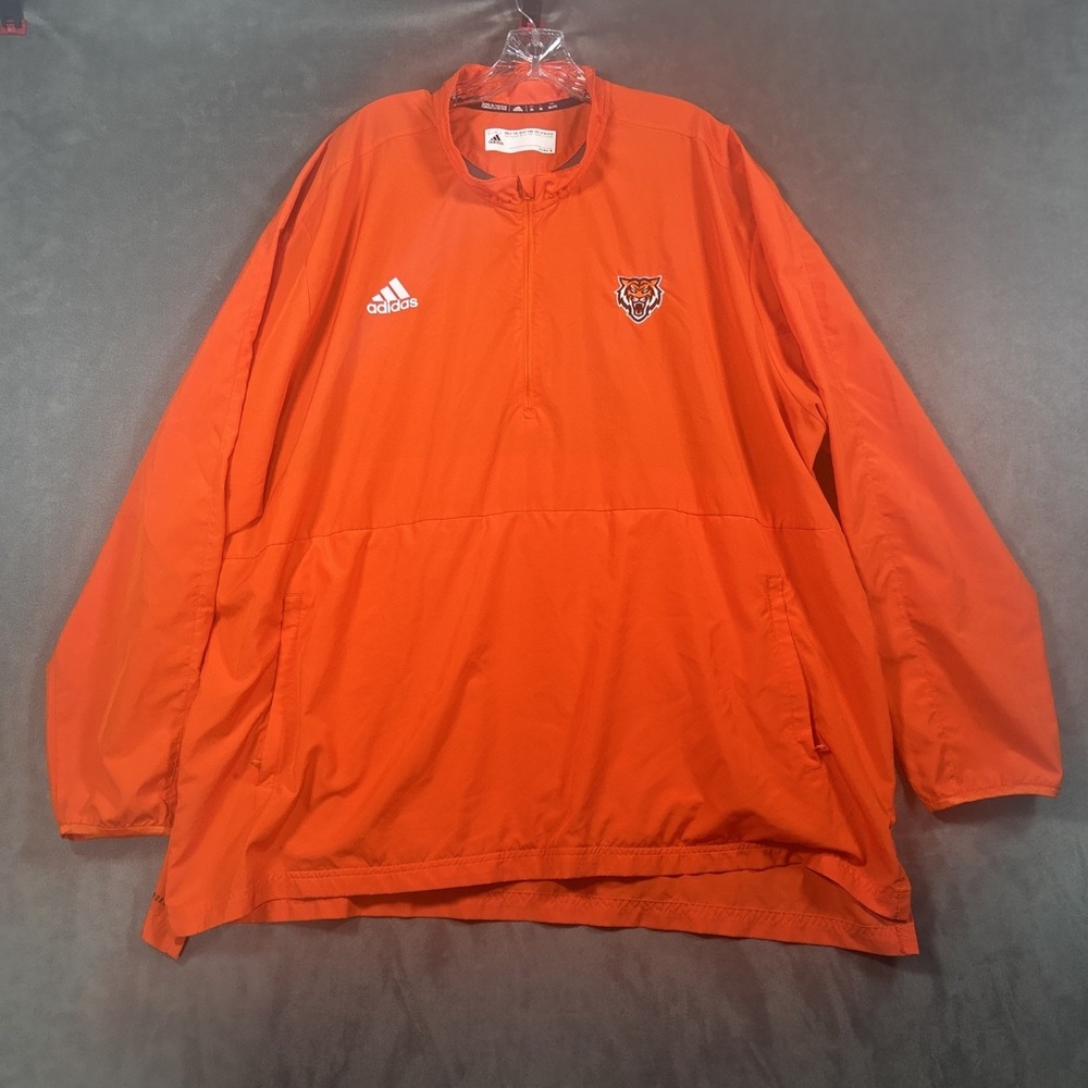 Idaho State Bengals Adidas Primegreen Mens 3XL Orange 1/4 Zip Pullover NCAA